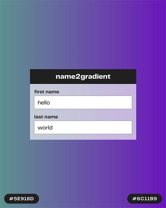 name2gradient